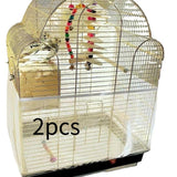 Maxbell 2 Pieces Universal Bird Cage Mesh Covers Elastic for Parrot Budgies Cockatoo XL