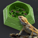 Maxbell Reptile Maze Feeding Bowl Multifunctional Lightweight Water Dish for Lizards
