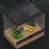 Maxbell Reptile Maze Feeding Bowl Multifunctional Lightweight Water Dish for Lizards