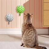 Maxbell 2 Pieces Cats Catnip Balls Cats Face Scratchers for Stick on Table Leg Window