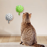 Maxbell 2 Pieces Cats Catnip Balls Cats Face Scratchers for Stick on Table Leg Window