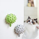 Maxbell 2 Pieces Cats Catnip Balls Cats Face Scratchers for Stick on Table Leg Window