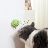 Maxbell 2 Pieces Cats Catnip Balls Cats Face Scratchers for Stick on Table Leg Window