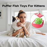 Maxbell 2 Pieces Cats Catnip Balls Cats Face Scratchers for Stick on Table Leg Window