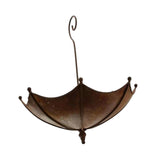 Maxbell Hanging Bird Bath Yard Decor Sturdy Metal Bird Feeder for Porch Tree Pathway