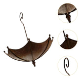 Maxbell Hanging Bird Bath Yard Decor Sturdy Metal Bird Feeder for Porch Tree Pathway