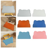Maxbell Cat Food Mat Cushion Silicone Floor Non Skid Pet Placemat for Food and Water Gray