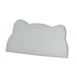 Maxbell Cat Food Mat Cushion Silicone Floor Non Skid Pet Placemat for Food and Water Gray