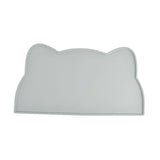 Maxbell Cat Food Mat Cushion Silicone Floor Non Skid Pet Placemat for Food and Water Gray