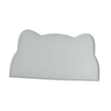 Maxbell Cat Food Mat Cushion Silicone Floor Non Skid Pet Placemat for Food and Water Gray