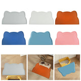Maxbell Cat Food Mat Cushion Silicone Floor Non Skid Pet Placemat for Food and Water Gray