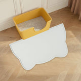 Maxbell Cat Food Mat Cushion Silicone Floor Non Skid Pet Placemat for Food and Water Light Gray