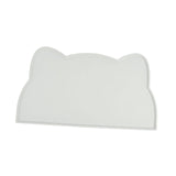 Maxbell Cat Food Mat Cushion Silicone Floor Non Skid Pet Placemat for Food and Water Light Gray