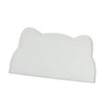 Maxbell Cat Food Mat Cushion Silicone Floor Non Skid Pet Placemat for Food and Water Light Gray