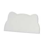 Maxbell Cat Food Mat Cushion Silicone Floor Non Skid Pet Placemat for Food and Water Light Gray