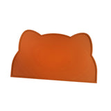 Maxbell Cat Food Mat Cushion Silicone Floor Non Skid Pet Placemat for Food and Water Light Brown