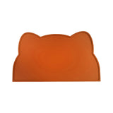 Maxbell Cat Food Mat Cushion Silicone Floor Non Skid Pet Placemat for Food and Water Light Brown