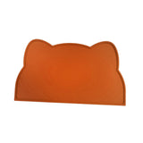 Maxbell Cat Food Mat Cushion Silicone Floor Non Skid Pet Placemat for Food and Water Light Brown
