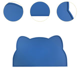 Maxbell Cat Food Mat Cushion Silicone Floor Non Skid Pet Placemat for Food and Water Blue