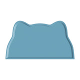 Maxbell Cat Food Mat Cushion Silicone Floor Non Skid Pet Placemat for Food and Water Light Blue