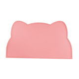 Maxbell Cat Food Mat Cushion Silicone Floor Non Skid Pet Placemat for Food and Water Pink