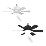 Maxbell E27 Socket Fan Light with Remote 40W Ceiling Fan for Dining Room Living Room White