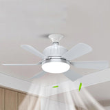 Maxbell E27 Socket Fan Light with Remote 40W Ceiling Fan for Dining Room Living Room White