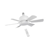Maxbell E27 Socket Fan Light with Remote 40W Ceiling Fan for Dining Room Living Room White
