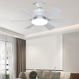 Maxbell E27 Socket Fan Light with Remote 40W Ceiling Fan for Dining Room Living Room White