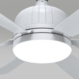 Maxbell E27 Socket Fan Light with Remote 40W Ceiling Fan for Dining Room Living Room White