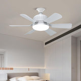 Maxbell E27 Socket Fan Light with Remote 40W Ceiling Fan for Dining Room Living Room White