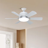 Maxbell E27 Socket Fan Light with Remote 40W Ceiling Fan for Dining Room Living Room White