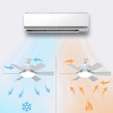 Maxbell E27 Socket Fan Light with Remote 40W Ceiling Fan for Dining Room Living Room White