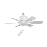 Maxbell E27 Socket Fan Light with Remote 40W Ceiling Fan for Dining Room Living Room White