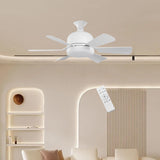 Maxbell E27 Socket Fan Light with Remote 40W Ceiling Fan for Dining Room Living Room White
