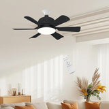 Maxbell E27 Socket Fan Light with Remote 40W Ceiling Fan for Dining Room Living Room Black