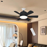 Maxbell E27 Socket Fan Light with Remote 40W Ceiling Fan for Dining Room Living Room Black