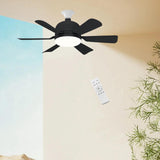 Maxbell E27 Socket Fan Light with Remote 40W Ceiling Fan for Dining Room Living Room Black