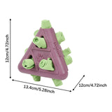 Maxbell Snuffle Toys for Dogs for Puppy Aggressive Chewers Small, Medium, Large Pets violet