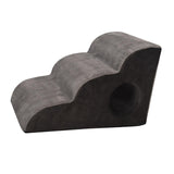 Maxbell Cat Ramp Anti Slip Removable Cover Dog Stairs Steps for Sofa Kitten Tall Bed Gray