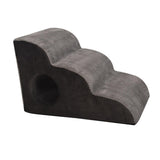 Maxbell Cat Ramp Anti Slip Removable Cover Dog Stairs Steps for Sofa Kitten Tall Bed Gray