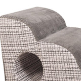 Maxbell Cat Ramp Anti Slip Removable Cover Dog Stairs Steps for Sofa Kitten Tall Bed Light Gray