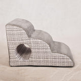 Maxbell Cat Ramp Anti Slip Removable Cover Dog Stairs Steps for Sofa Kitten Tall Bed Light Gray