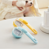 Maxbell Dog Bath Brush SPA Removes Loose Hair Pet Grooming Brush for Puppy Cats Dogs Yellow