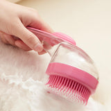 Maxbell Dog Bath Brush SPA Removes Loose Hair Pet Grooming Brush for Puppy Cats Dogs Yellow