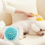 Maxbell Dog Bath Brush SPA Removes Loose Hair Pet Grooming Brush for Puppy Cats Dogs Yellow