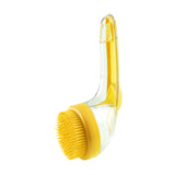 Maxbell Dog Bath Brush SPA Removes Loose Hair Pet Grooming Brush for Puppy Cats Dogs Yellow