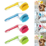 Maxbell Dog Bath Brush SPA Removes Loose Hair Pet Grooming Brush for Puppy Cats Dogs Yellow