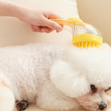 Maxbell Dog Bath Brush SPA Removes Loose Hair Pet Grooming Brush for Puppy Cats Dogs Yellow