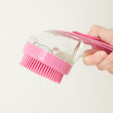 Maxbell Dog Bath Brush SPA Removes Loose Hair Pet Grooming Brush for Puppy Cats Dogs Yellow